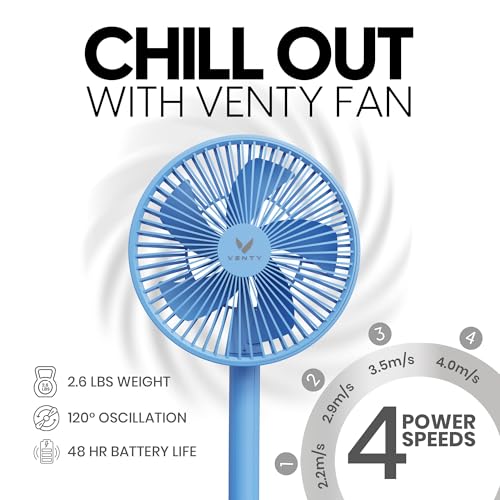 Portable Wireless Fan with 4 Speeds and Remote Control k7p