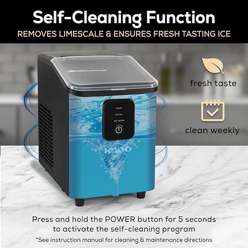 Electric Countertop Ice Maker Machine Portable 33lbs 24h Stainless Steel A7