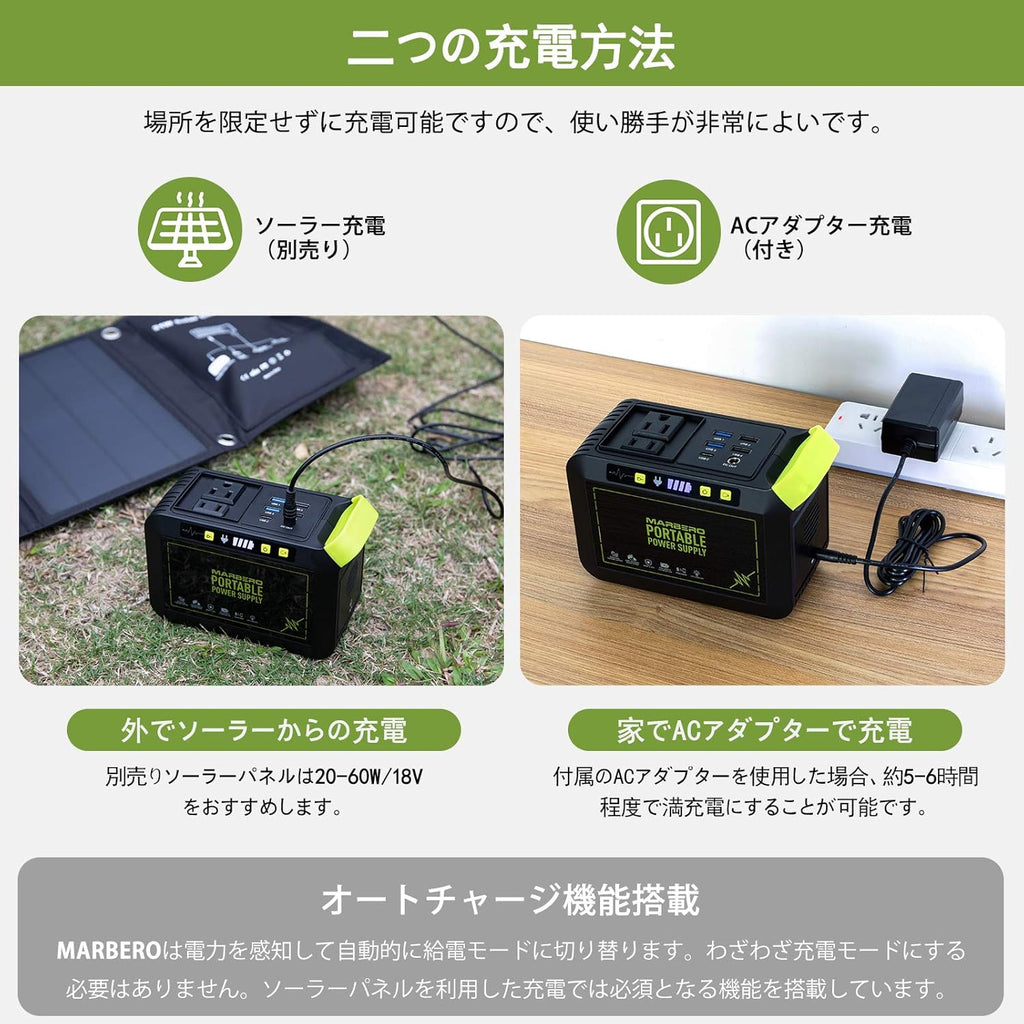 Portable Power Station 24000mAh Solar Generator AC Outlet USB QC3.0 x7