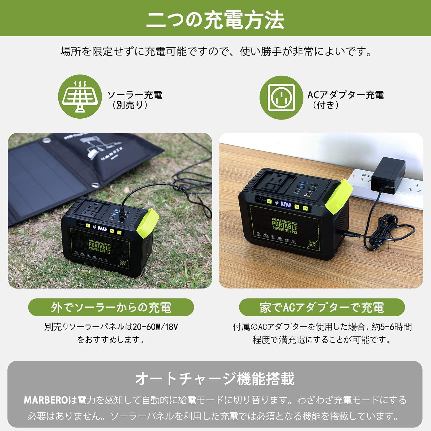 Portable Power Station 24000mAh Solar Generator AC Outlet USB QC3.0 x7