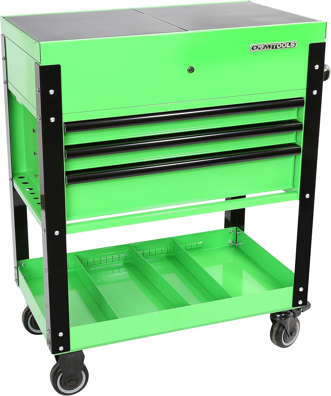 3-Drawer Slide Top Tool Cart with Power Supply 7k