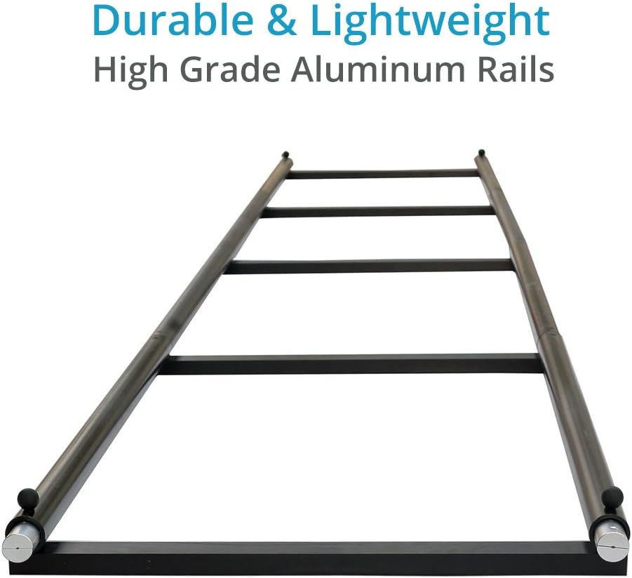 Heavy Duty Portable 16ft Aluminium Tripod Dolly Rail Track System for DSLR Video Camcorders with Carry Bag 7k
