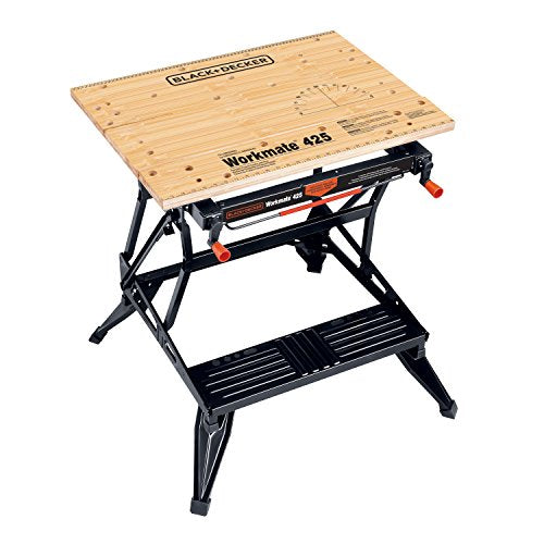 Portable Folding Workbench with Clamps 7x