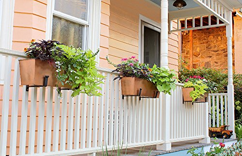 Copper Window Flowerbox Planter Large A7k