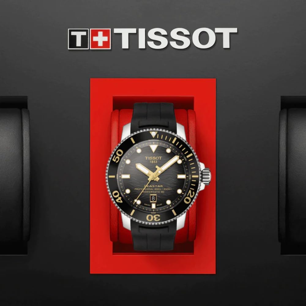 Men's Automatic Watch Black Rubber 7k