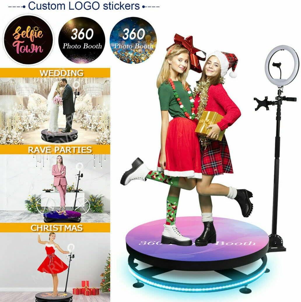360 Photo Booth Machine for Parties Slow Motion Spin 7k