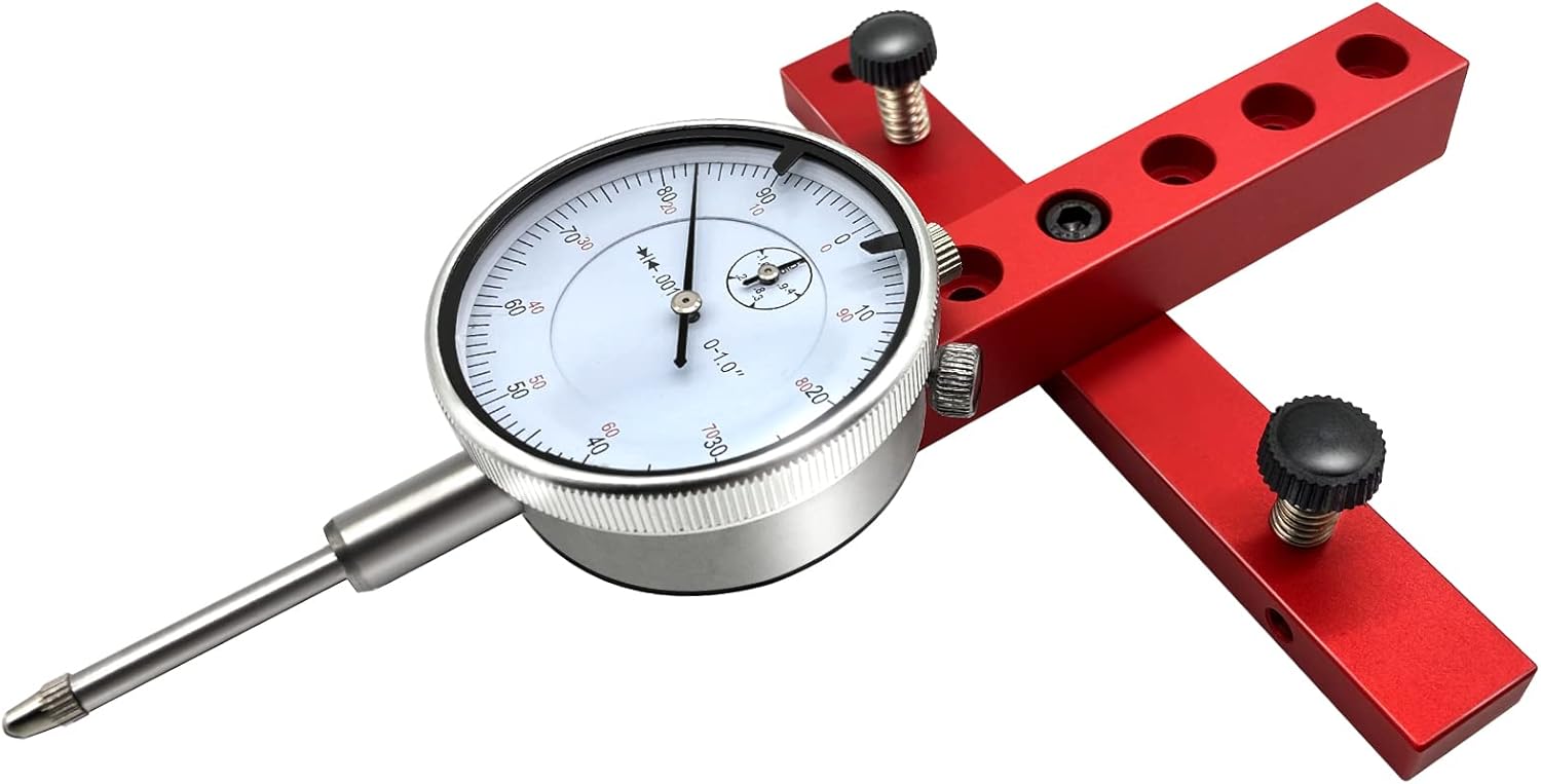 Adjustable Table Saw Dial Indicator Gauge for Checking and Setting The Accuracy of Table Saw, Necessary Tools for Table Saw Alignment and Calibration