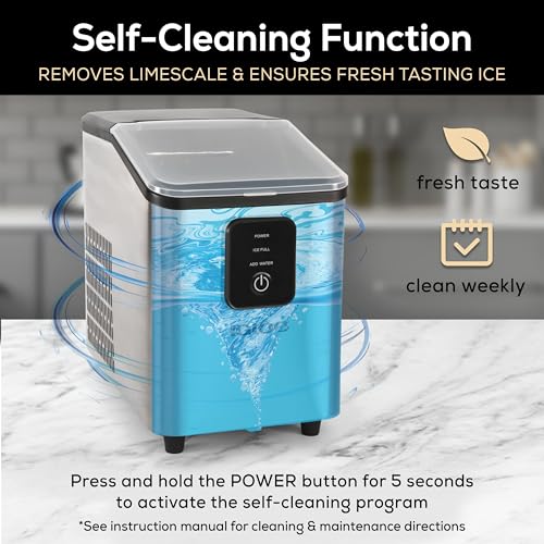 Electric Countertop Ice Maker Machine Portable 33lbs 24h Stainless Steel A7