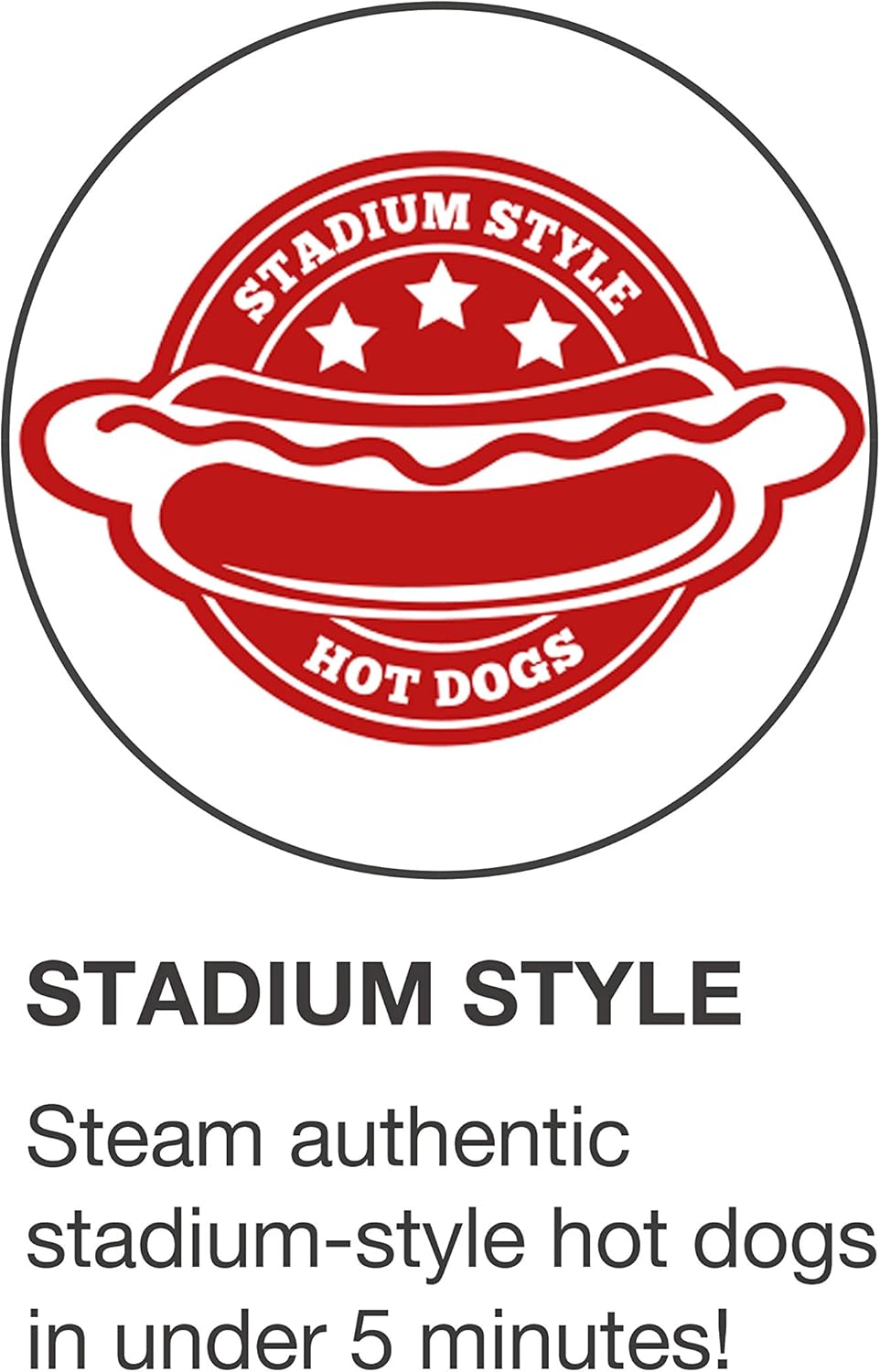 Hot Dog Steamer Transparent Red k7