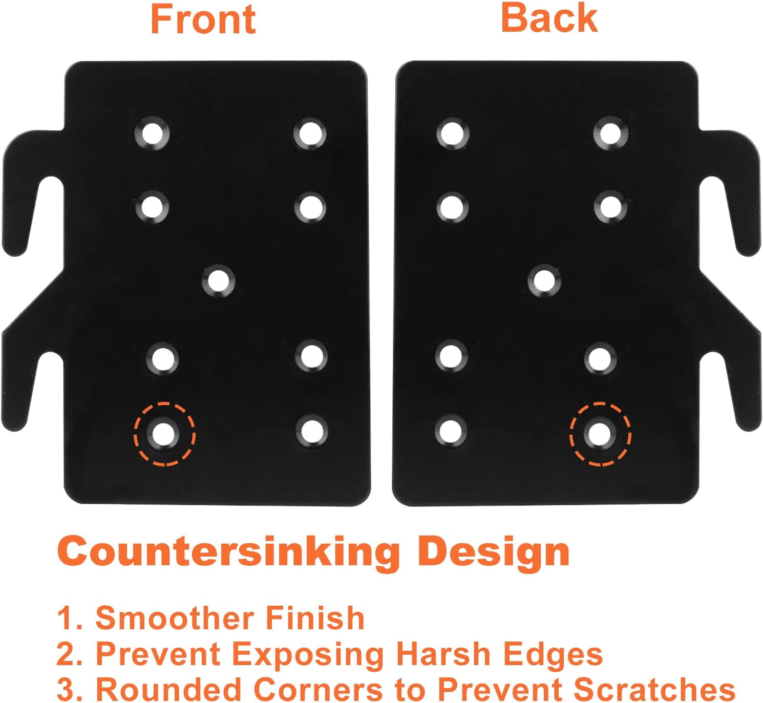 Heavy Duty Bed Rail Hooks with Screws k7