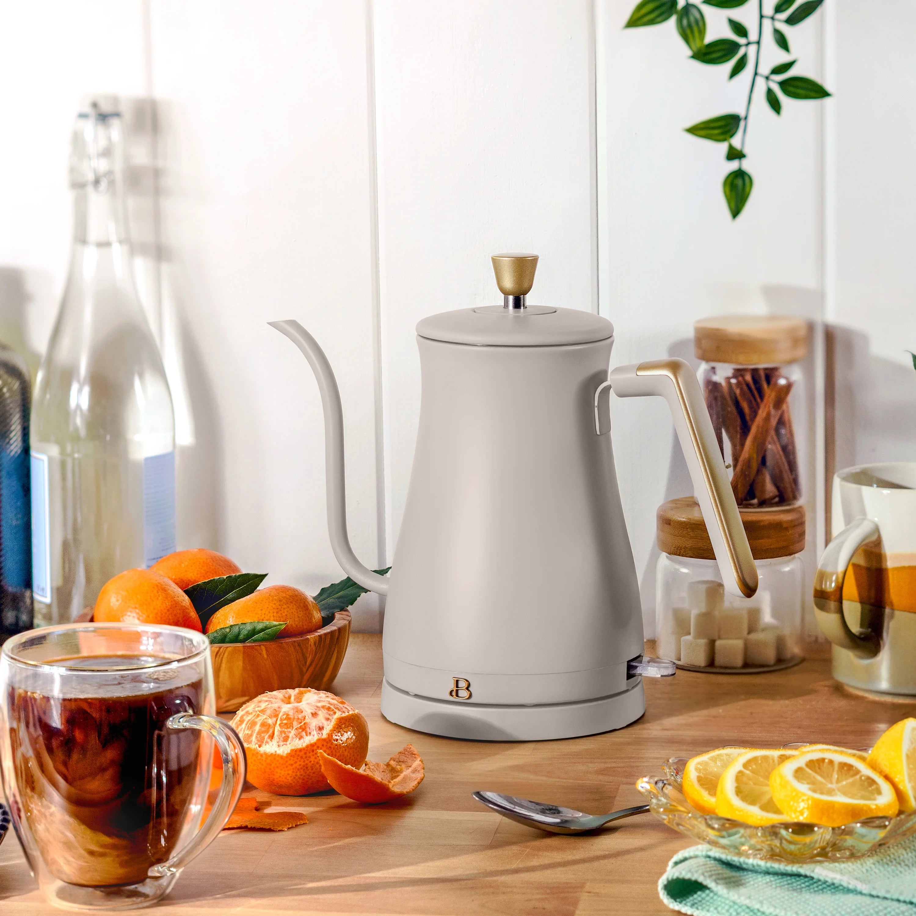 Electric Gooseneck Kettle 1L 1200W Taupe a7