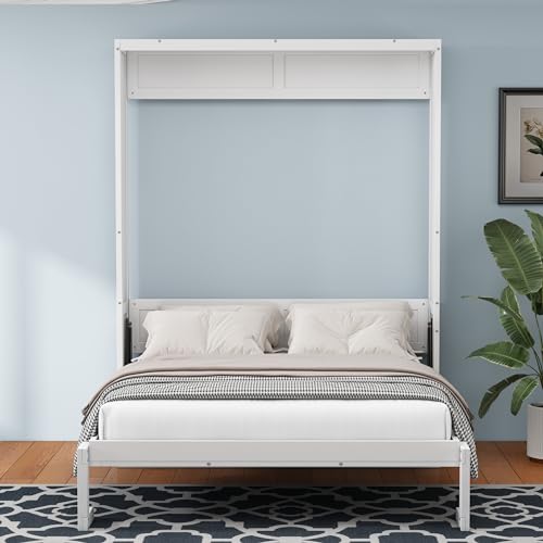 Queen Murphy Bed with Side Cabinets a7