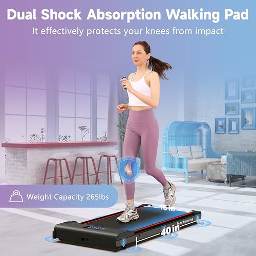 Walking Pad Under Desk Treadmill, Portable 2.5HP Quiet Machine 7k