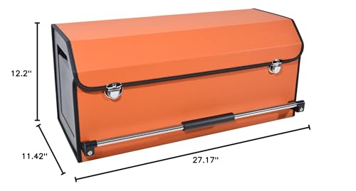 Car Organizer Trunk, Collapsible Leather with Lid, Auto Cargo Storage a7