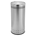 Commercial Zone 15 Gallon Swivel Lid Trash Can - Stainless Steel