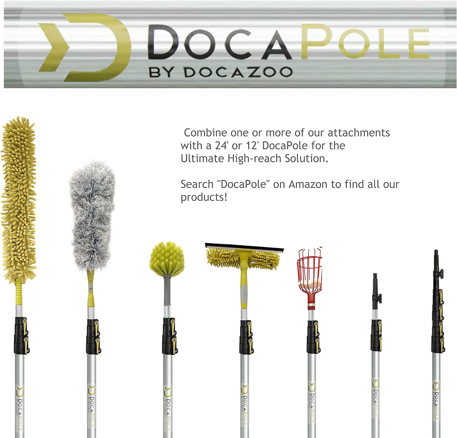 Dusting Kit with Telescopic Pole and Microfiber Duster a7