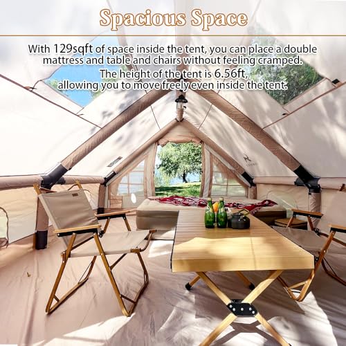 Inflatable Camping Tent 4 Season Waterproof Easy Setup a7