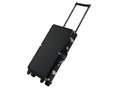 White Swan mAh Jongg - Ivory Tiles - Modern Pusher Arms - Wheeled Aluminum Case - Black