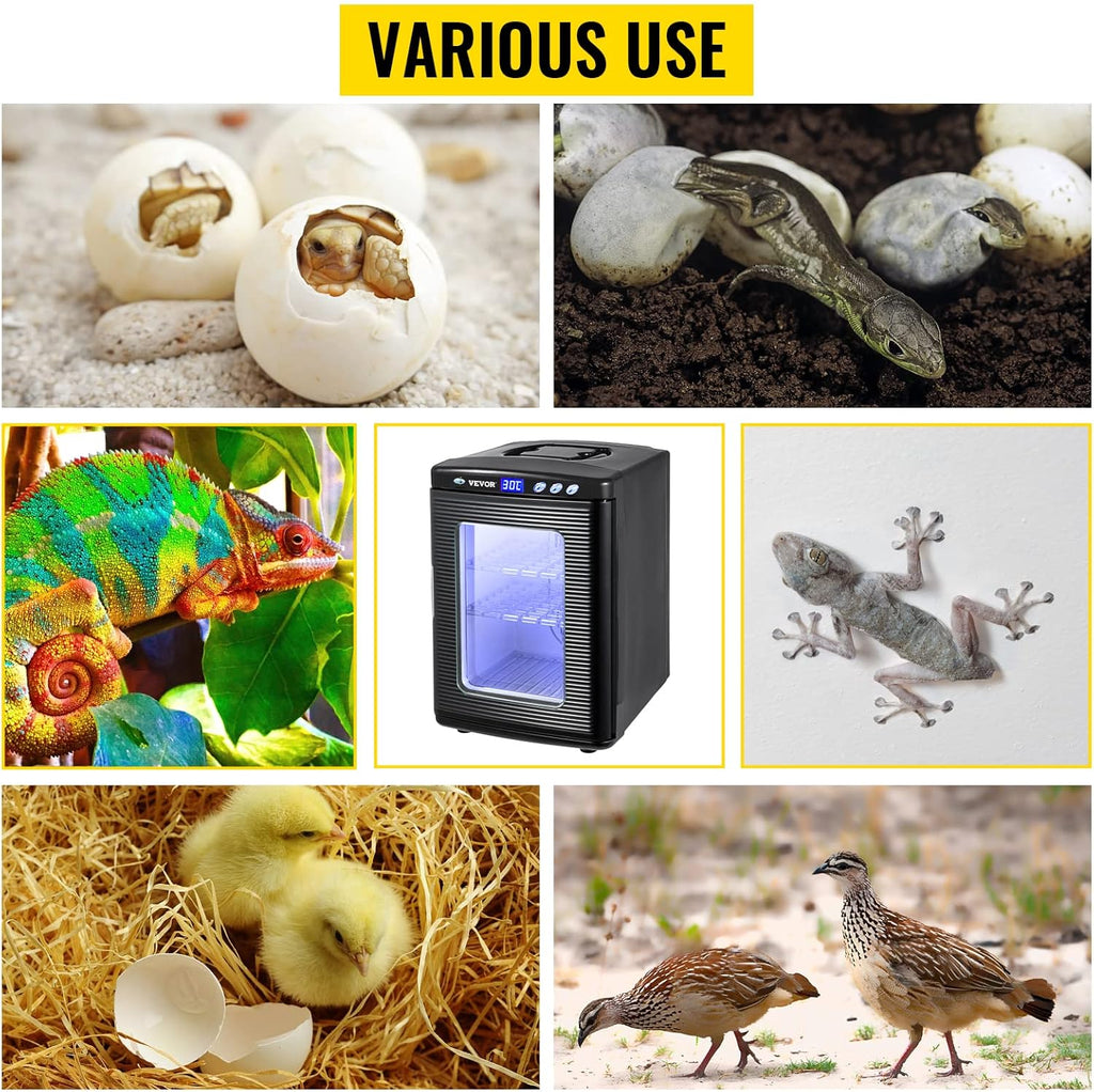 Egg Incubator 25L Reptile Hatcher 5-60°C Digital Display a7
