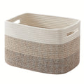 Storage Basket, Woven Baskets for Storage, Cotton Rope Basket for toys,Towel Baskets for Bathroom