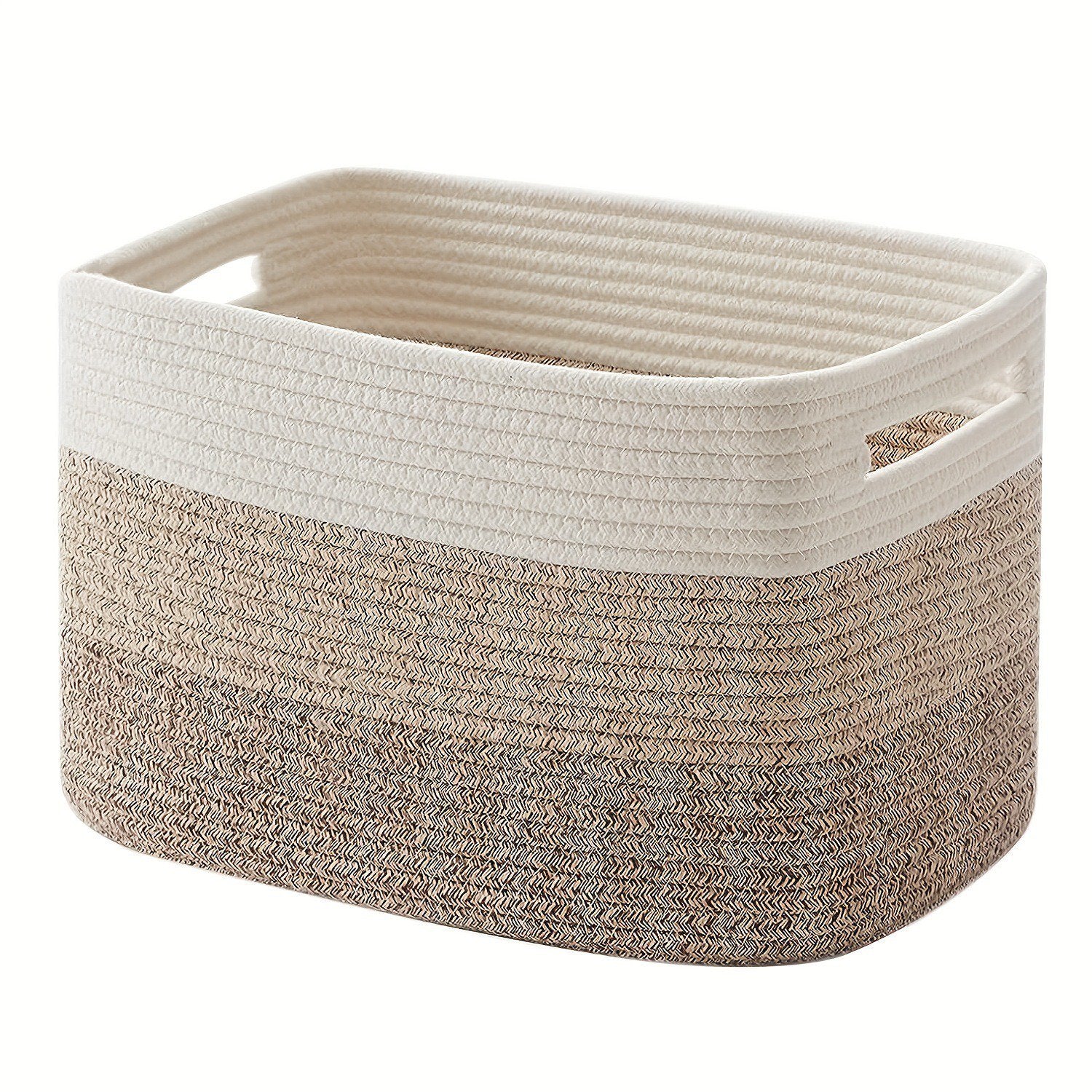Storage Basket, Woven Baskets for Storage, Cotton Rope Basket for toys,Towel Baskets for Bathroom