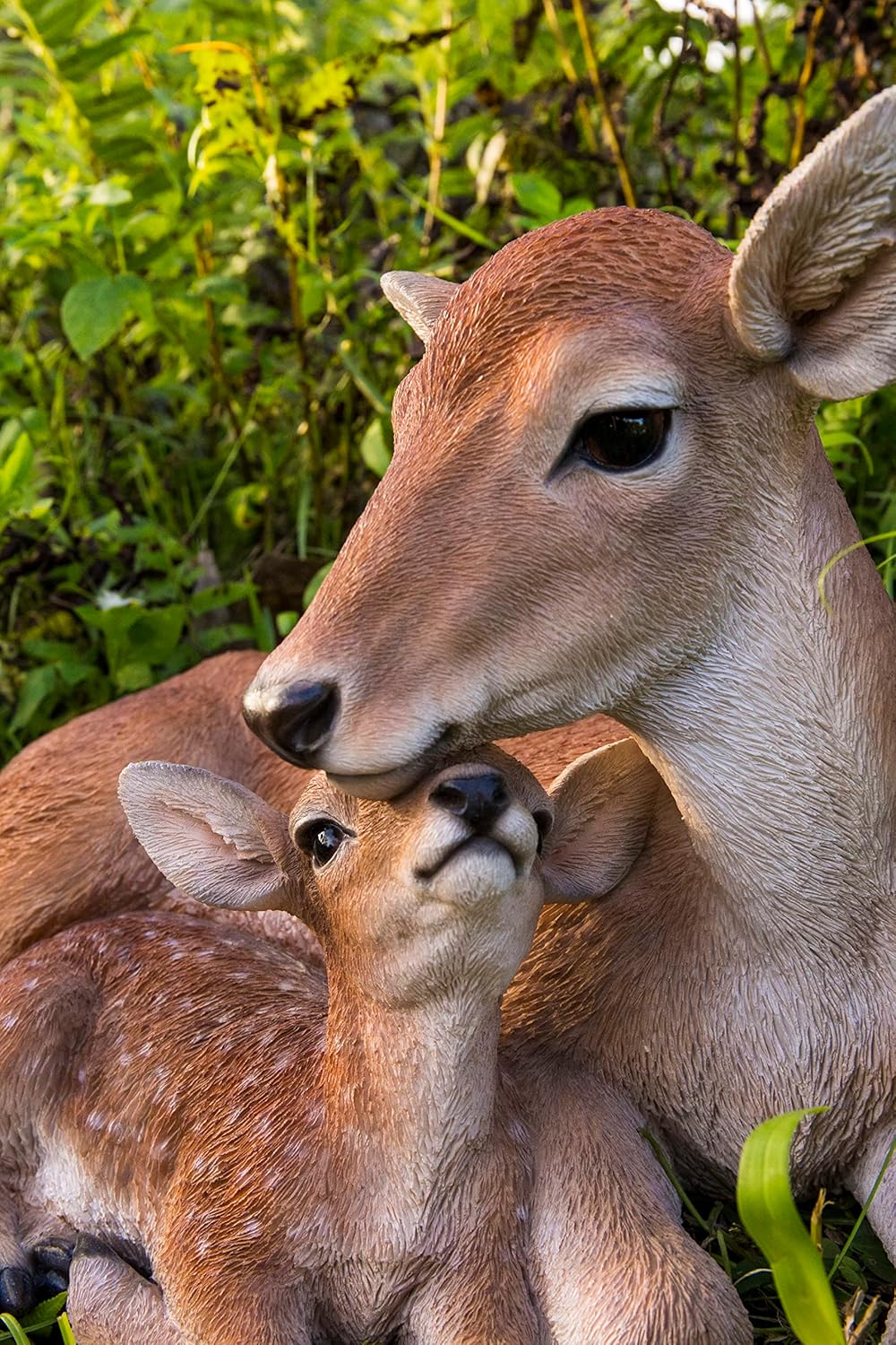 Garden Statue Mother and Baby Deer a7