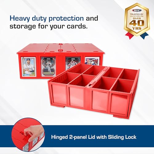 Card Storage Bin Red 3200 Capacity a7