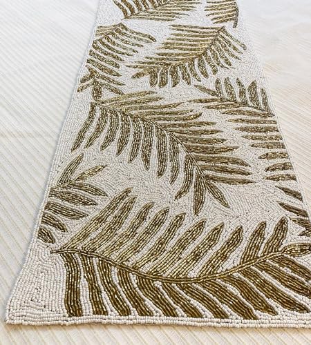 Beaded Table Runner 13x36 Multicolour H7q