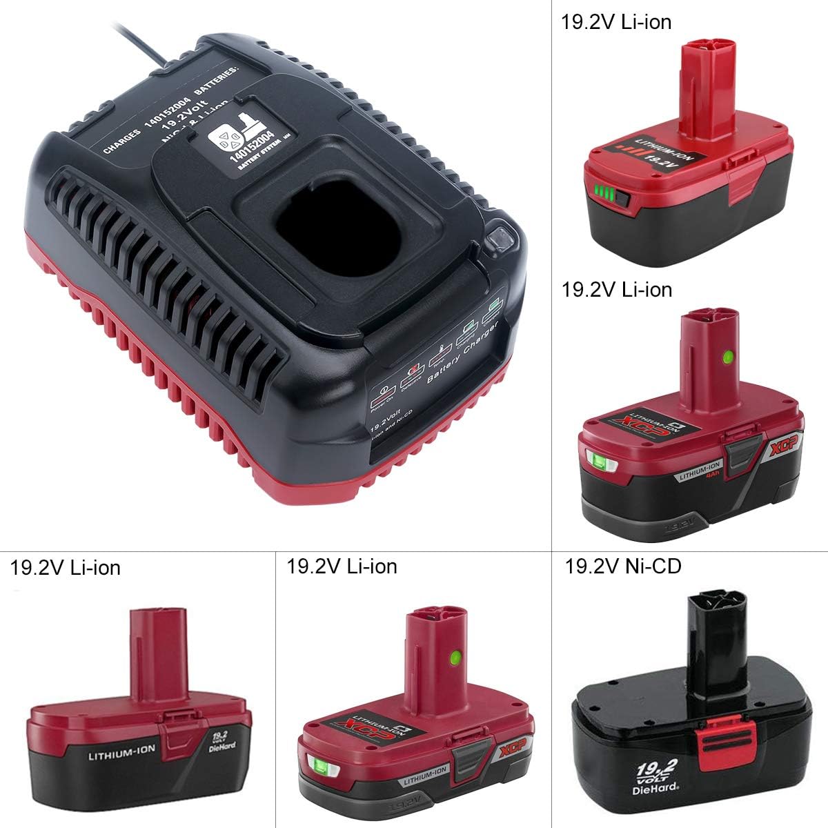 19.2V Lithium-ion & Ni-cad Battery Charger Replacement A7k