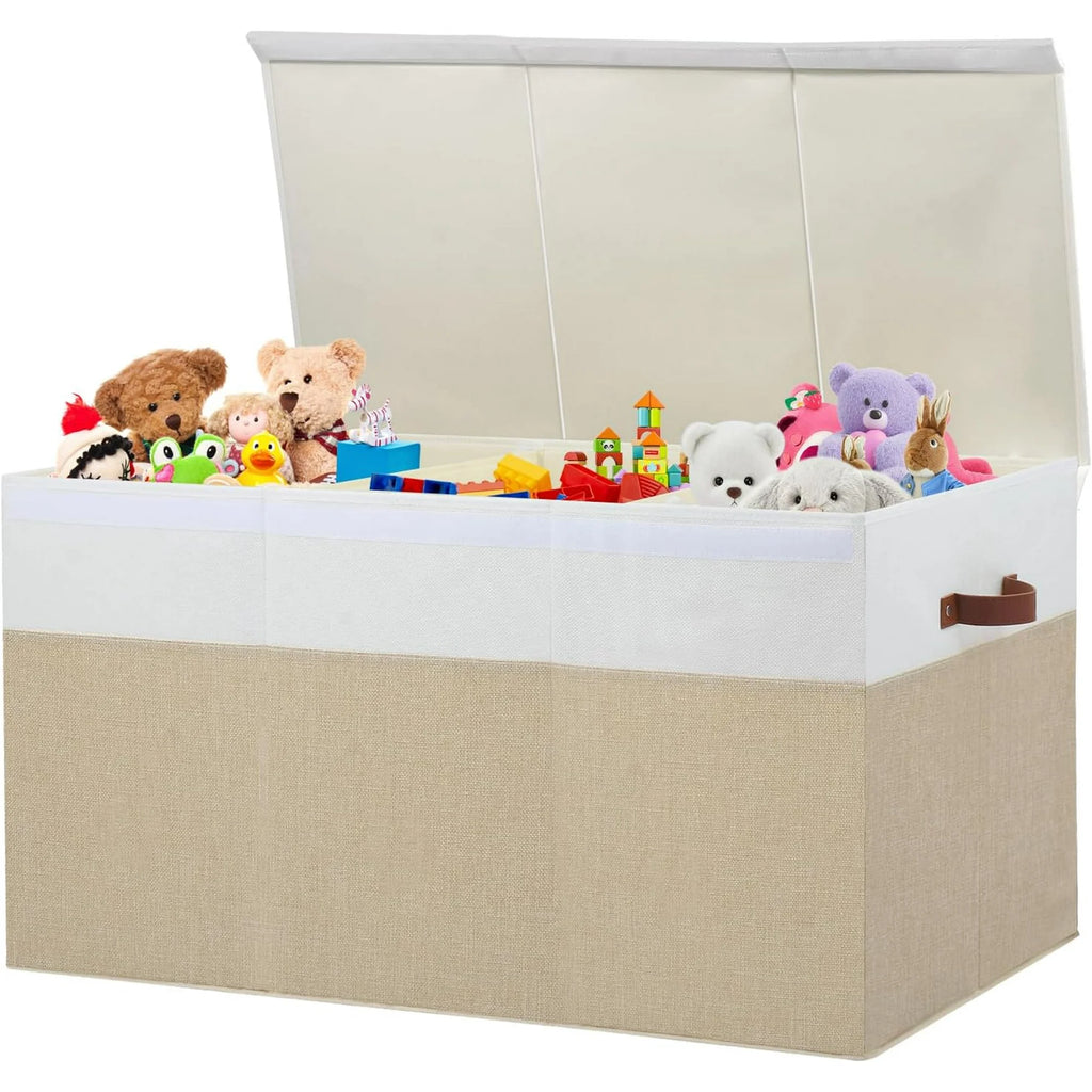 Extra Large Toy Storage Box with Lid and Dividers a7