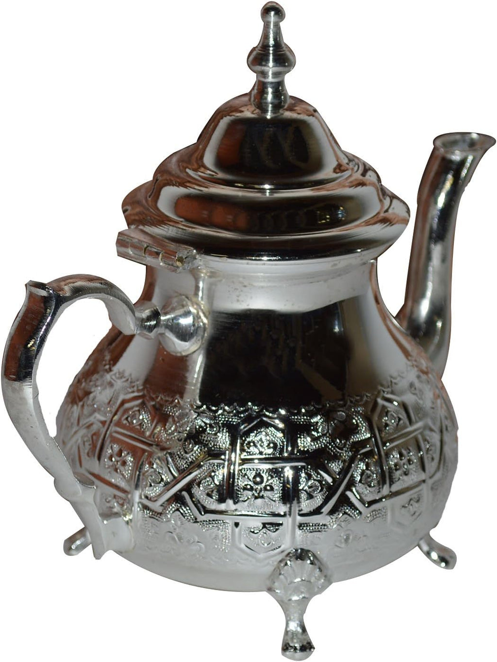Moroccan Tea Pot Kettle Hand-carved Fes k7