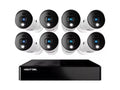 Night Owl CL-BT2D-8-18LSA Expandable 8 Channel Wired Bluetooth DVR with (8) Wired 1080p HD Light Cameras with Audio and 1TB Hard Drive - Curated Treasures Market