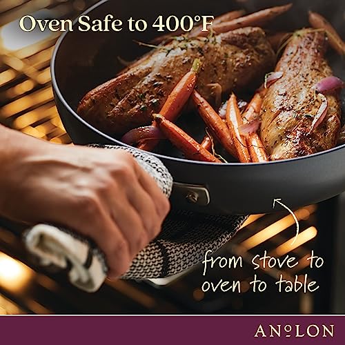 Nonstick Square Fry Pan 4 Quart Graphite Gray A7