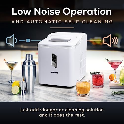 Electric Countertop Ice Maker Machine Portable 33lbs 24h Stainless Steel A7