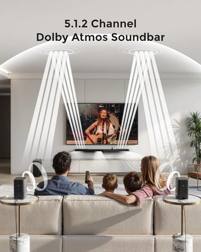 Sound Bar with Dolby Atmos, Surround Speakers & Subwoofer k7