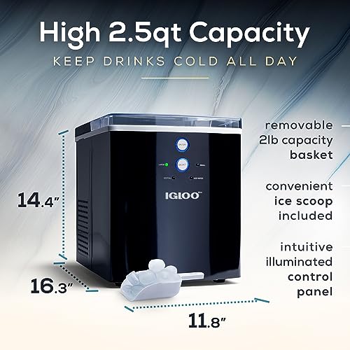 Electric Countertop Ice Maker Machine Portable 33lbs 24h Stainless Steel A7