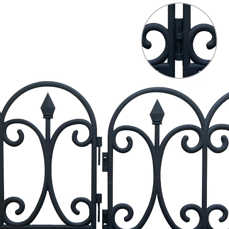 Decorative Garden Border Fence 13in Outdoor Plastic Panels k7