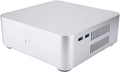 Mini ITX Computer Case， Aluminum Alloy HTPC Case， Mini PC Computer Case， for The ITX Motherboard(Black, USB3.0)