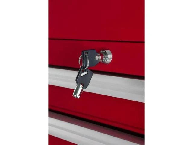 Side Cabinet 7 Drawers Red k7m