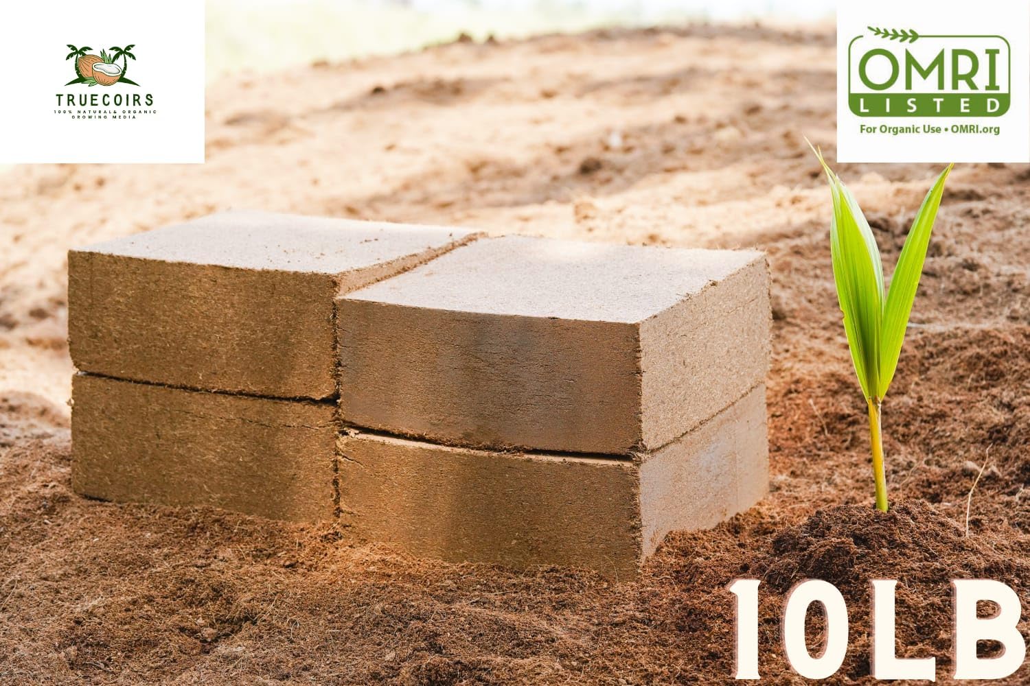 Organic Coco Coir Compressed Brick Low EC PH Balanced a7