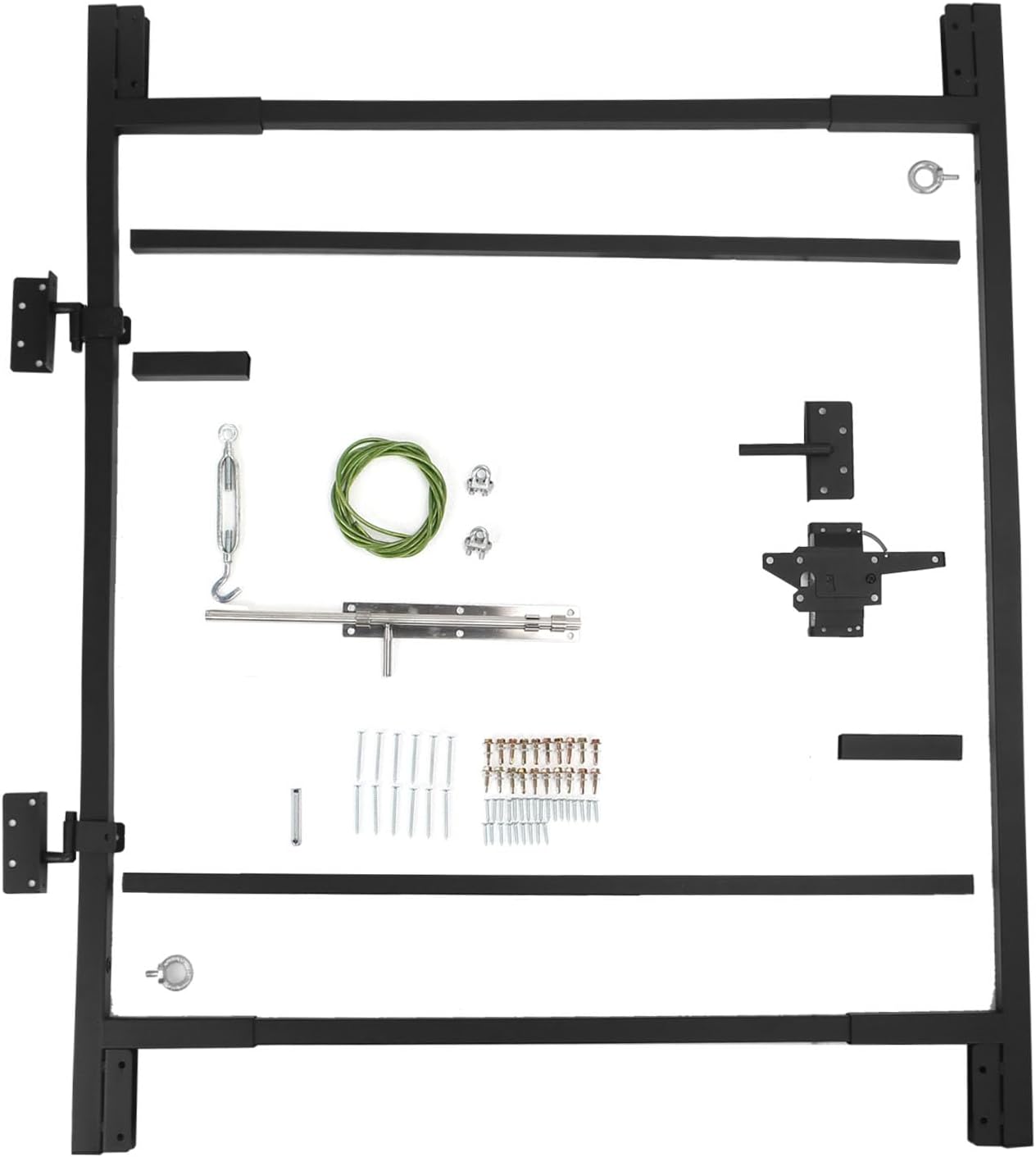 Steel Frame Fence Gate Kit 36-72 in Wide a7