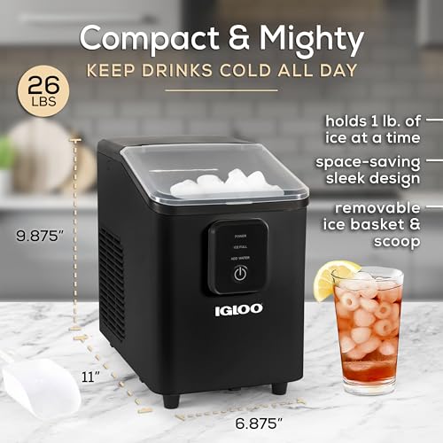 Electric Countertop Ice Maker Machine Portable 33lbs 24h Stainless Steel A7