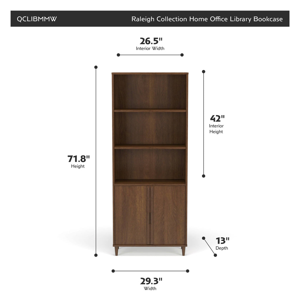 Office Library Bookcase Weathered White k7p