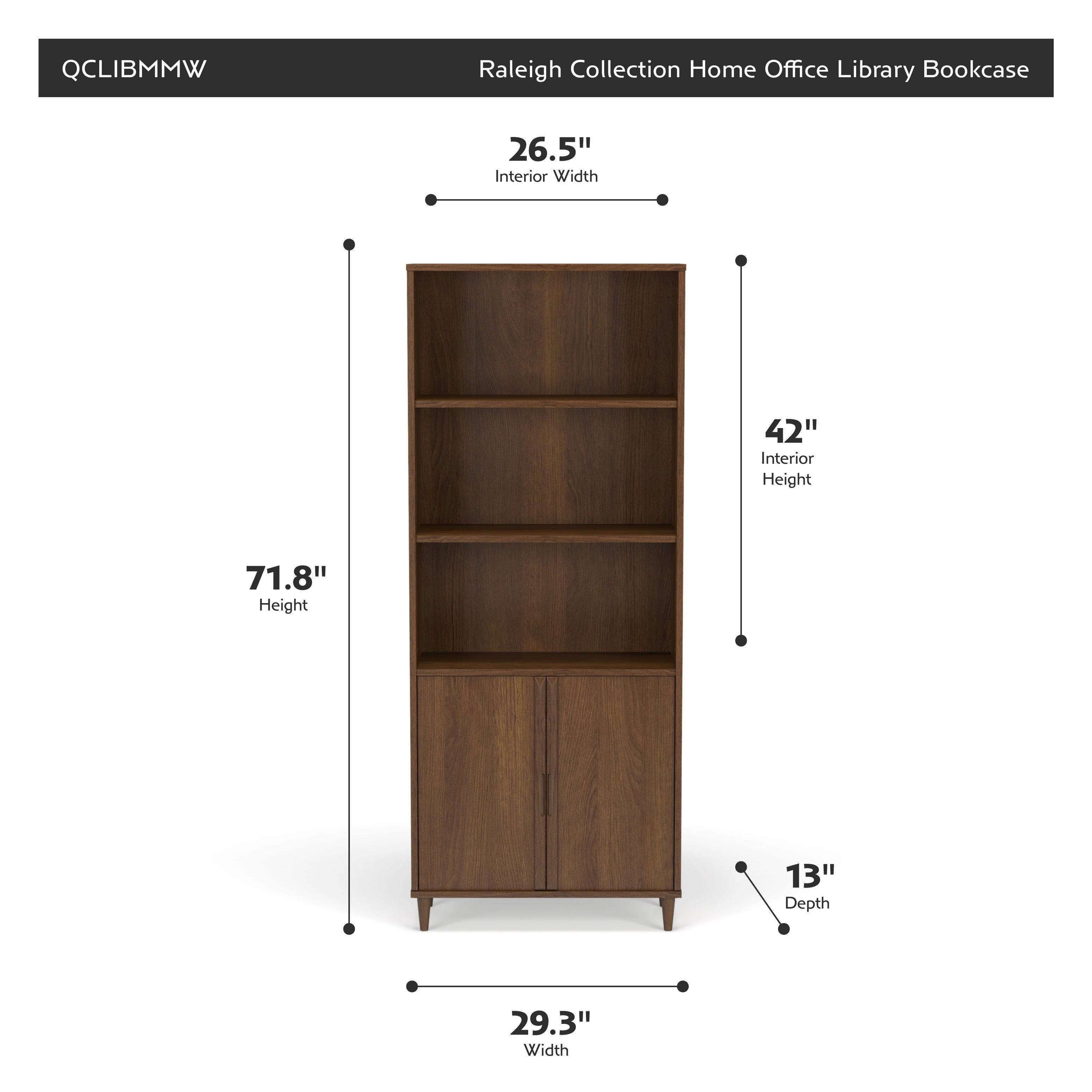 Office Library Bookcase Weathered White k7p