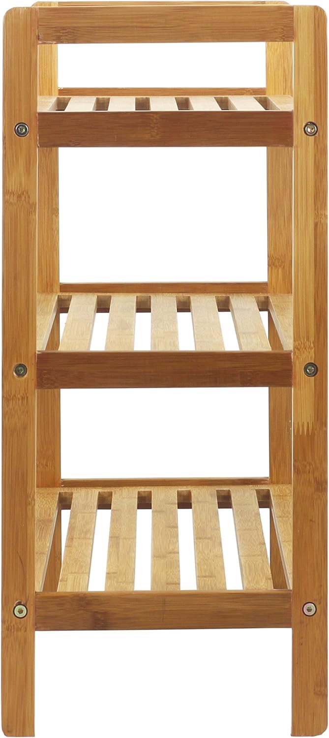 Bamboo Shoe Rack 3-Tier Natural k7