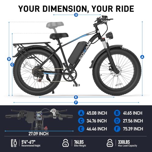 Electric Bike for Adults 48V Fat Tire eBike 7k