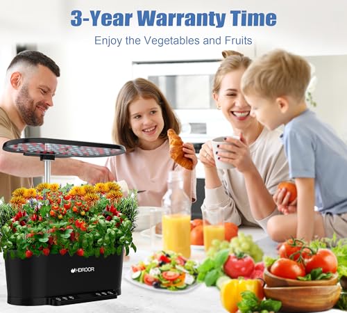 Hydroponics Growing System WiFi, 15 Pods Indoor Herb Garden with Grow Light a7