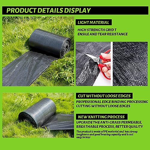 Weed Barrier Landscape Fabric 3x200FT Heavy Duty Ground Cover k7