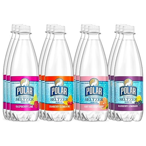 LastFuel. Seltzer Variety - Polar Seltzer Sparkling Water Citrus Berry Variety Pack Flavored Seltzer Drinking Water, 20 fl oz bottles, 12 pack