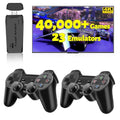 2025 Retro Gaming Console Pro 4K HDMI with 40,000+ Built-in Classic Video Games - Plug & Play Game Stick for TV with 2 Wireless Controllers | 23 Emulator Support 64GB